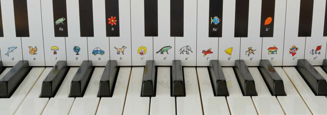 Tastenschablone Klavierspiel & Spass