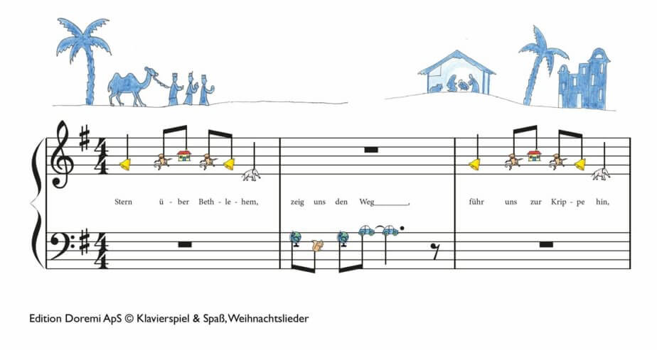 Stern über Bethlehem Mit Noten Stern über Bethlehem | Klavierspiel & Spaß
